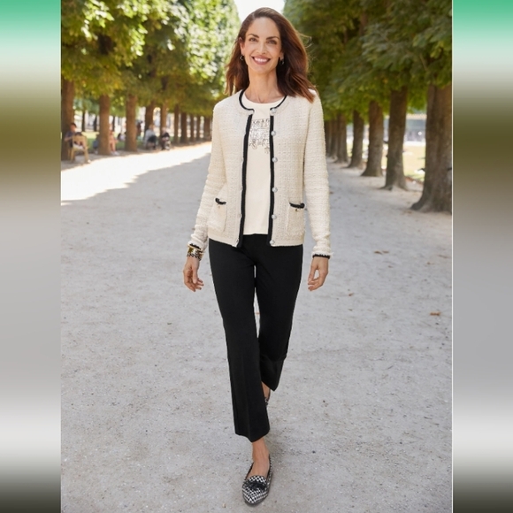 Talbots Pants - TALBOTS, MONTAUK PANT, NAVY BLUE, SIZE 8